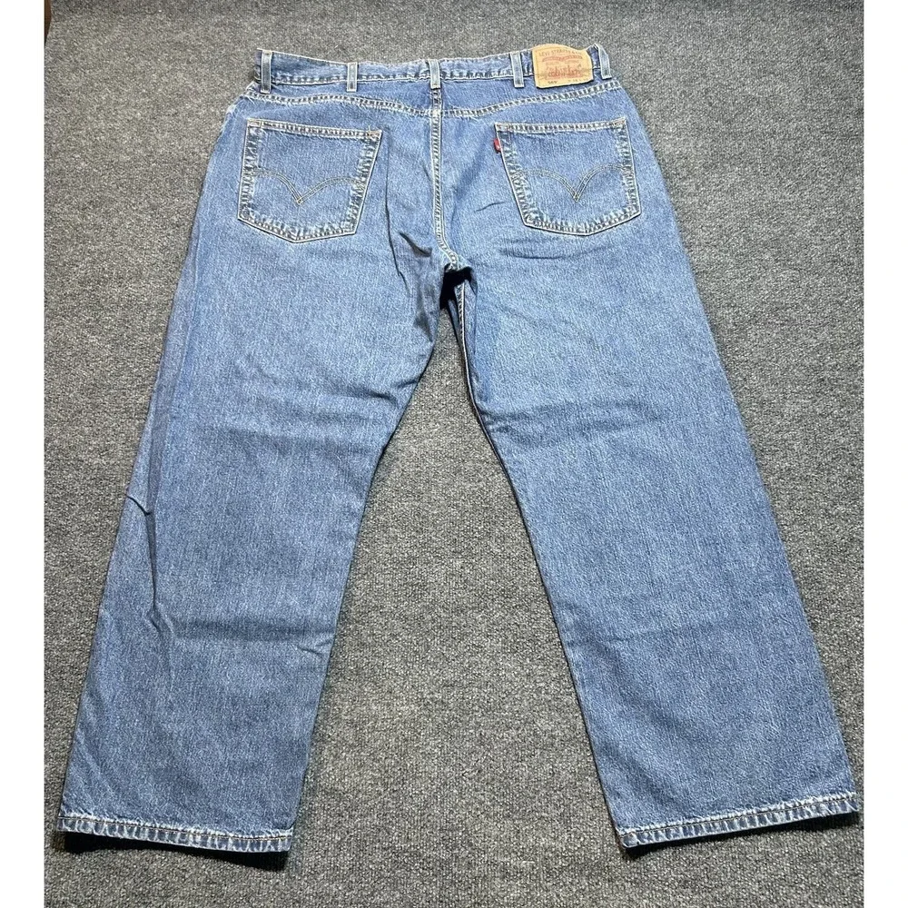 Levi's 559 Men's Relaxed Straight Jeans W38 L30 Blue Denim Loose Fit